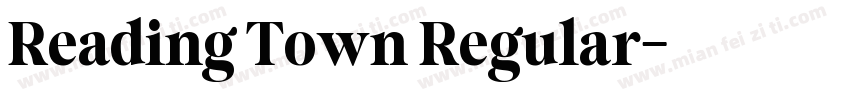 Reading Town Regular字体转换